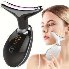 ماساژور لیفت کننده پوست صورت و گردن با LED مدل ES-1081