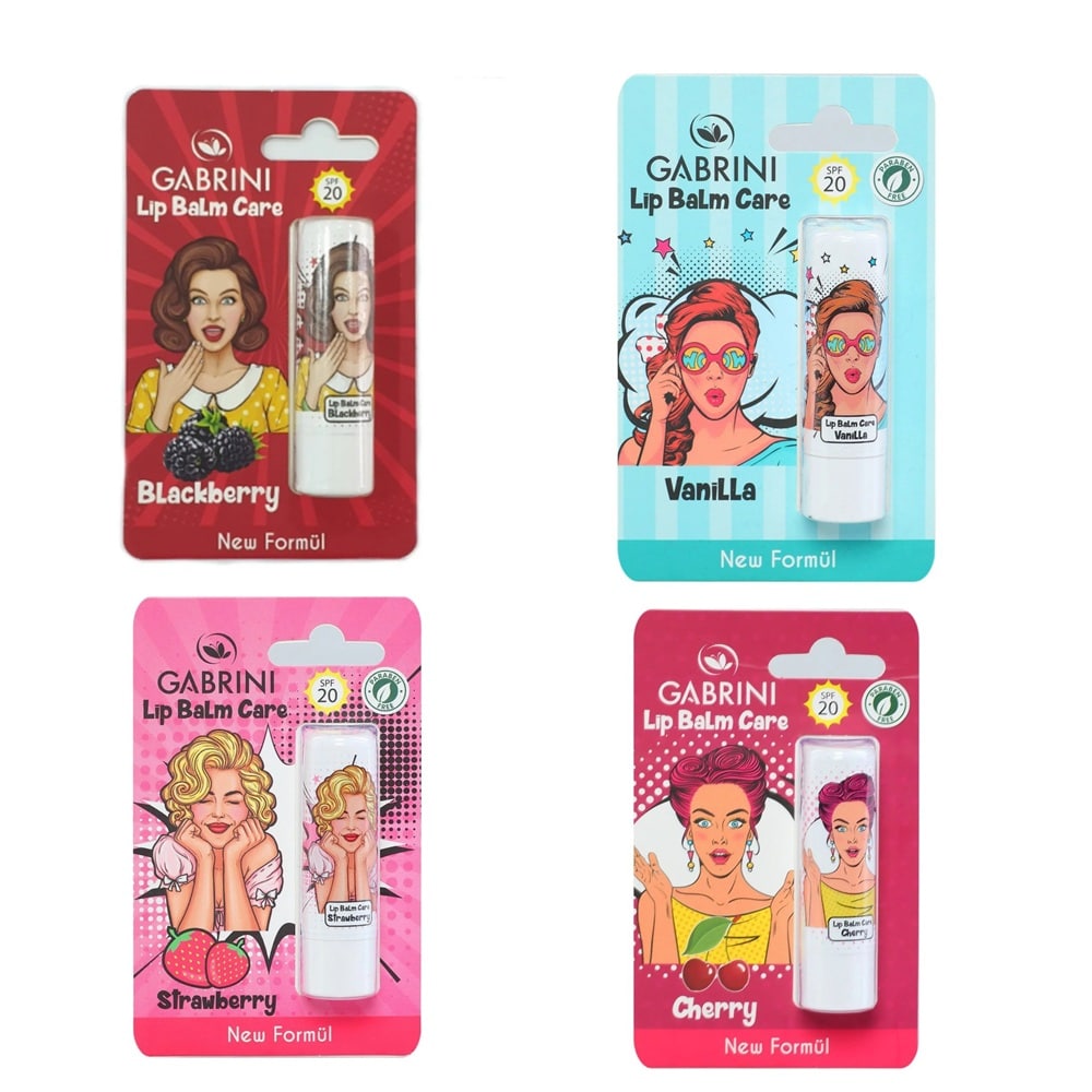 بالم لب حرارتی گابرینی اورجینال ( 4 رایحه متنوع)