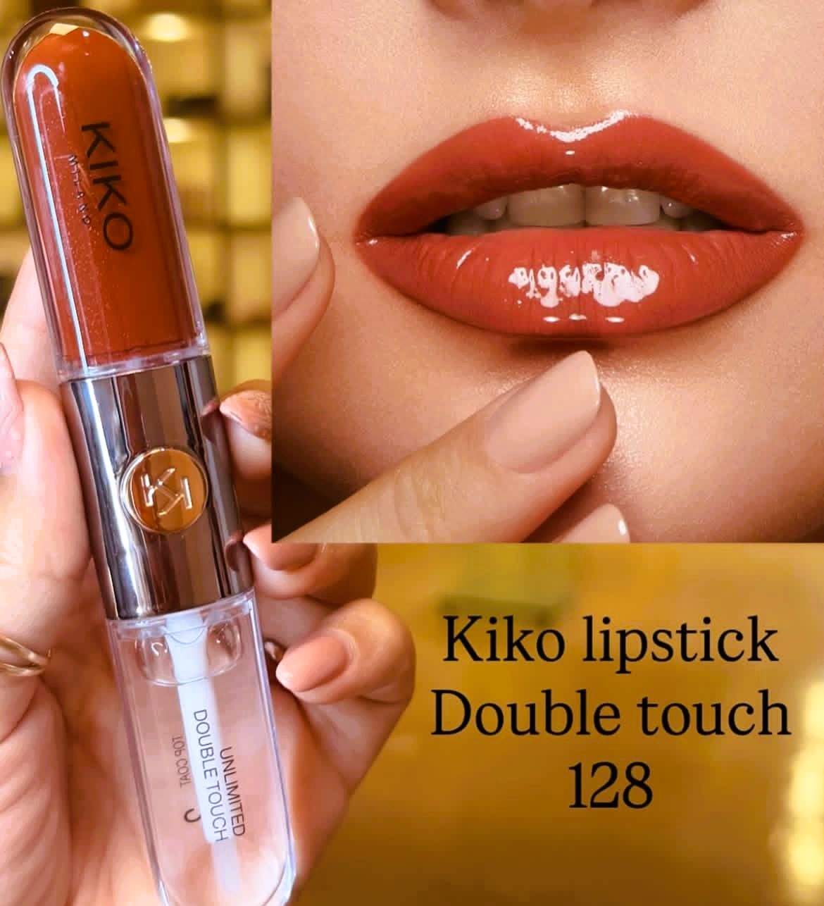 لیپ گلاس دو طرفه طرح کیکو (KiKo) مدل Unlimited Double Touchبا ۱۲ رنگ جذاب و ماندگار