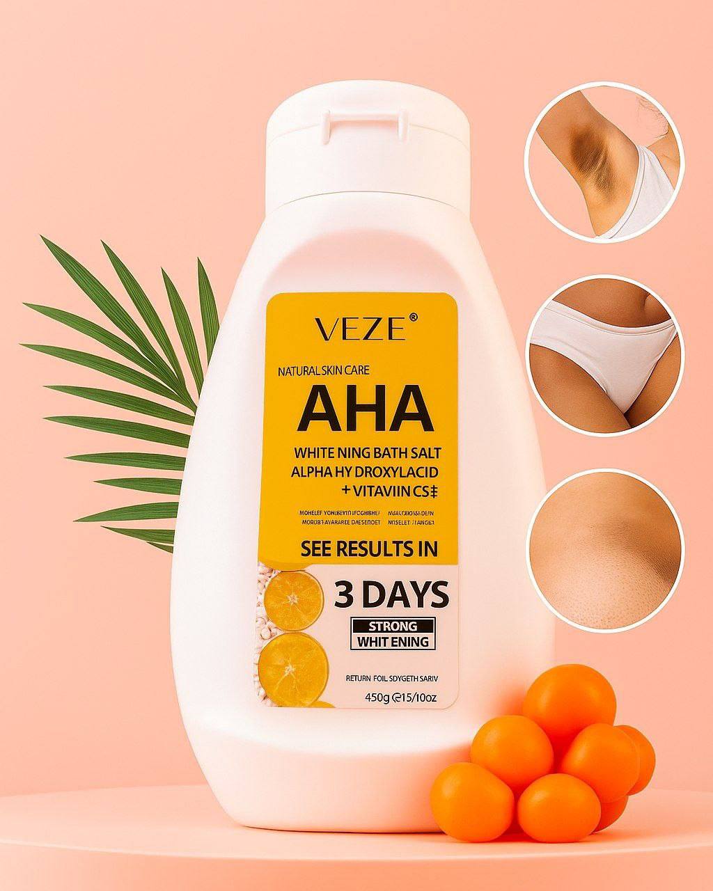 نمک بدن وایتکس ۳ روزه بدن AHA وزه