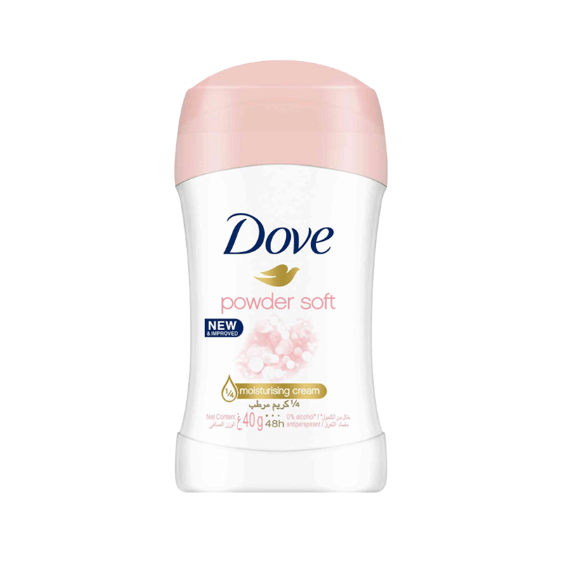مام استیکی زنانه داو مدل Powder Soft - حجم ۴۰ میلی‌لیتر 💖